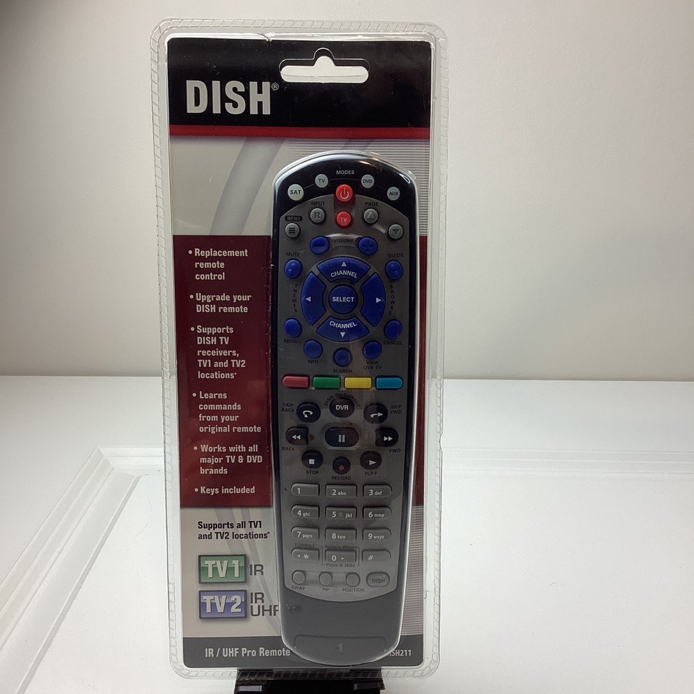 Dish Network 21.1 IR/UHF Pro Replacement Remote Control ViP Series 2013 Model